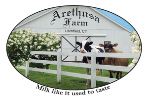 Arethusa Farm milk label from Litchfield, CT.
