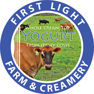 First Light Farm & Creamery 32 Oz. Yogurt label.