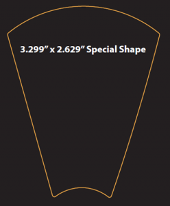 3.299 x 2.699 special shape cheese label