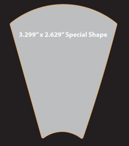 3.299 x 3.629 Special Shape cheese label