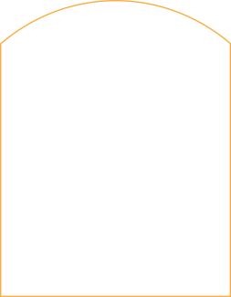 16oz glassware label template, 3.375” x 2.625” Special Shape.